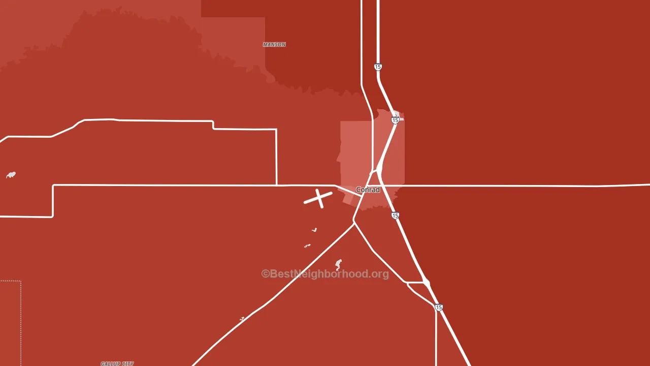 59425, MT block-group political-lean map