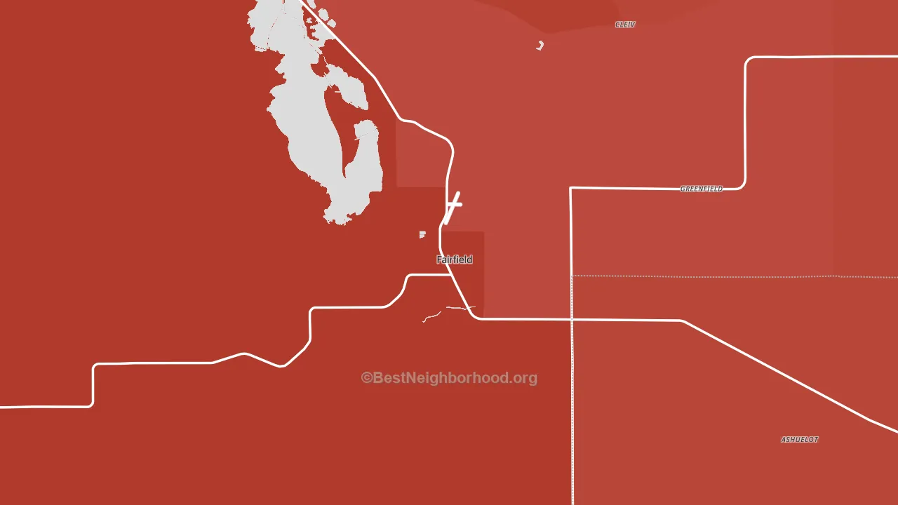 59436, MT block-group political-lean map