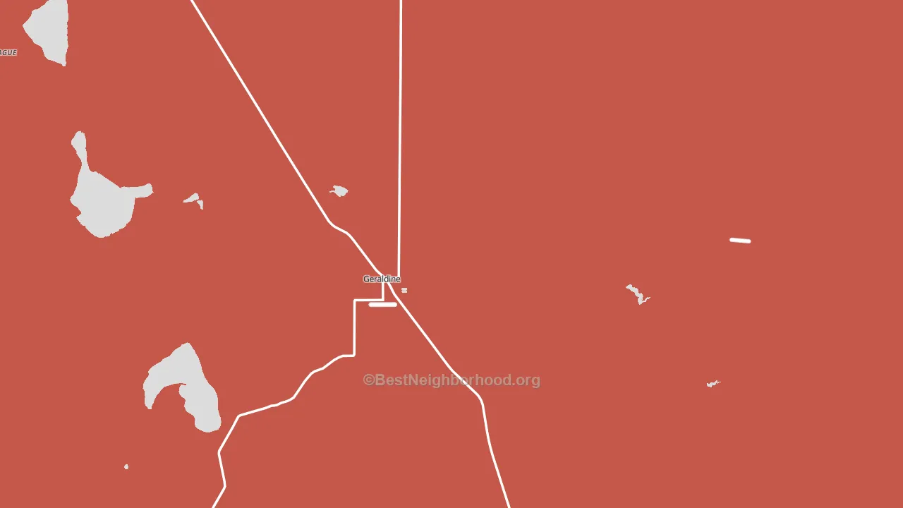 59446, MT block-group political-lean map
