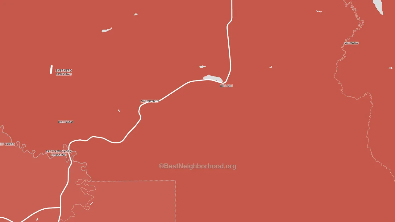 59450, MT block-group political-lean map