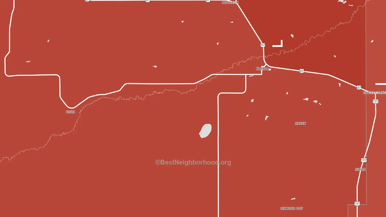 59452, MT block-group political-lean map
