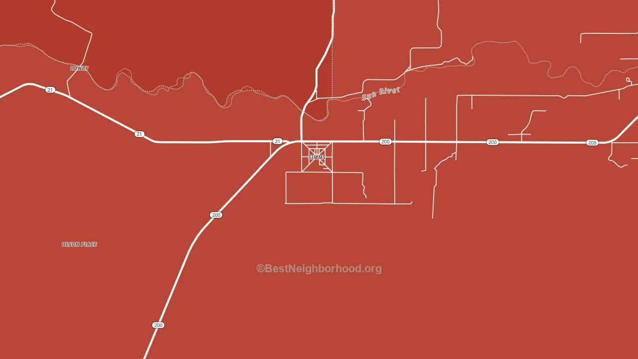 59477, MT block-group political-lean map