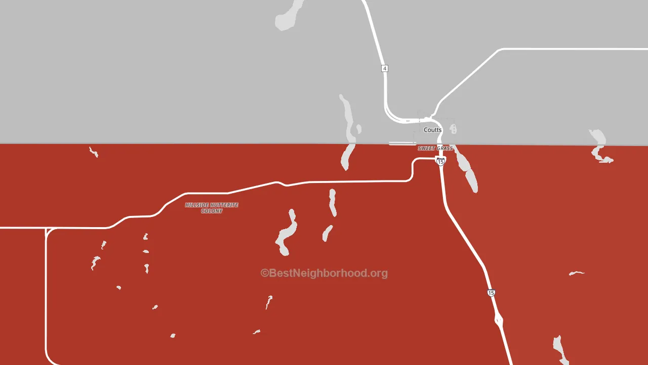 59484, MT block-group political-lean map