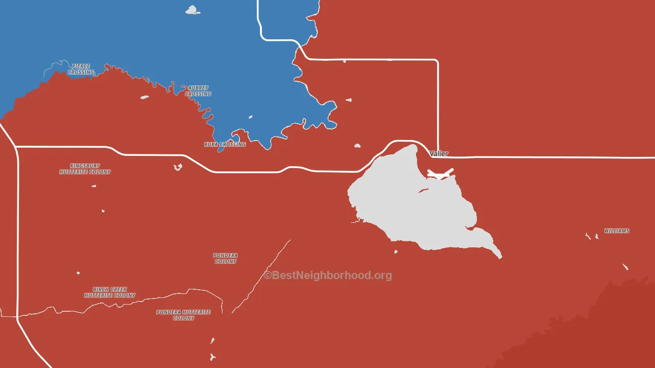 59486, MT block-group political-lean map