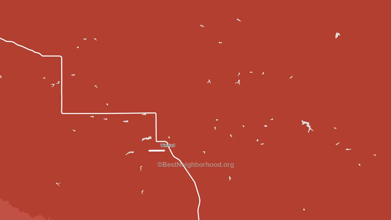 59489, MT block-group political-lean map