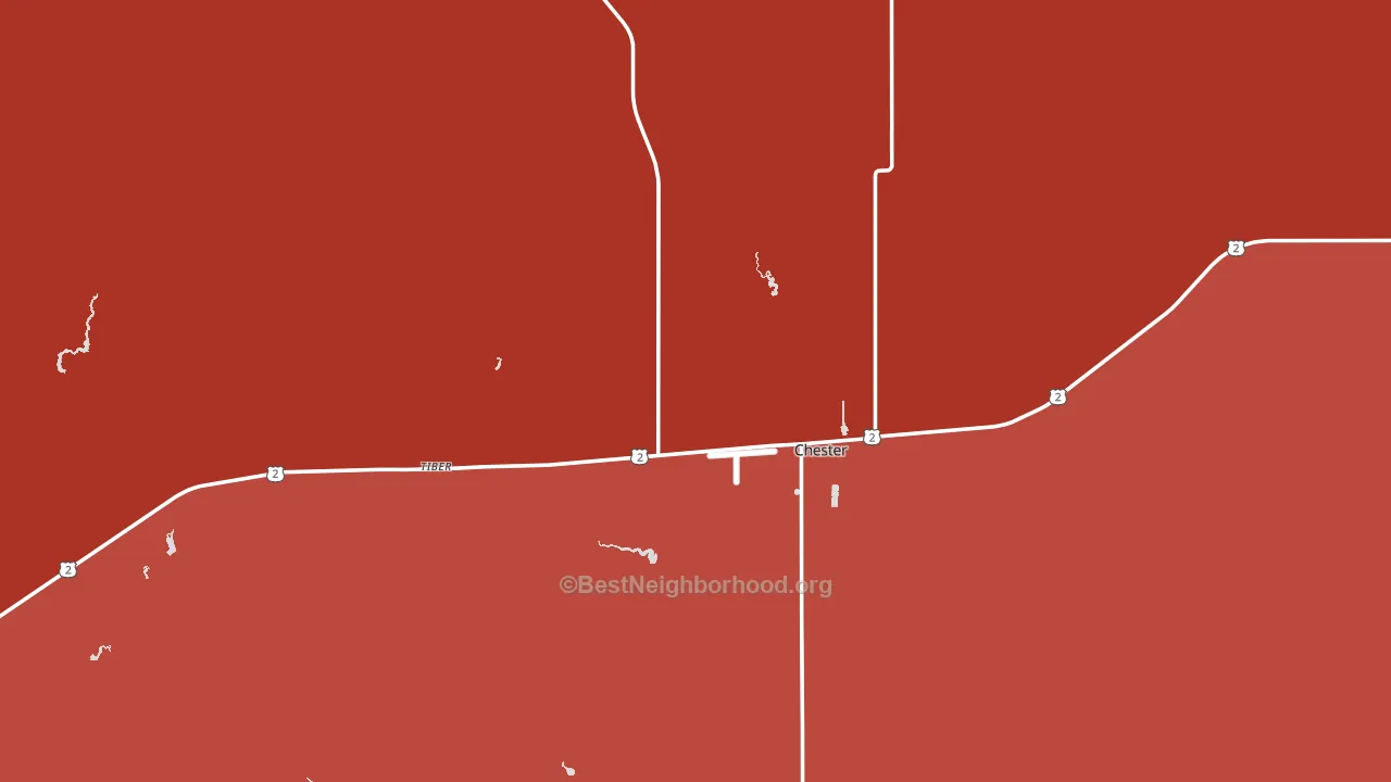 59522, MT block-group political-lean map