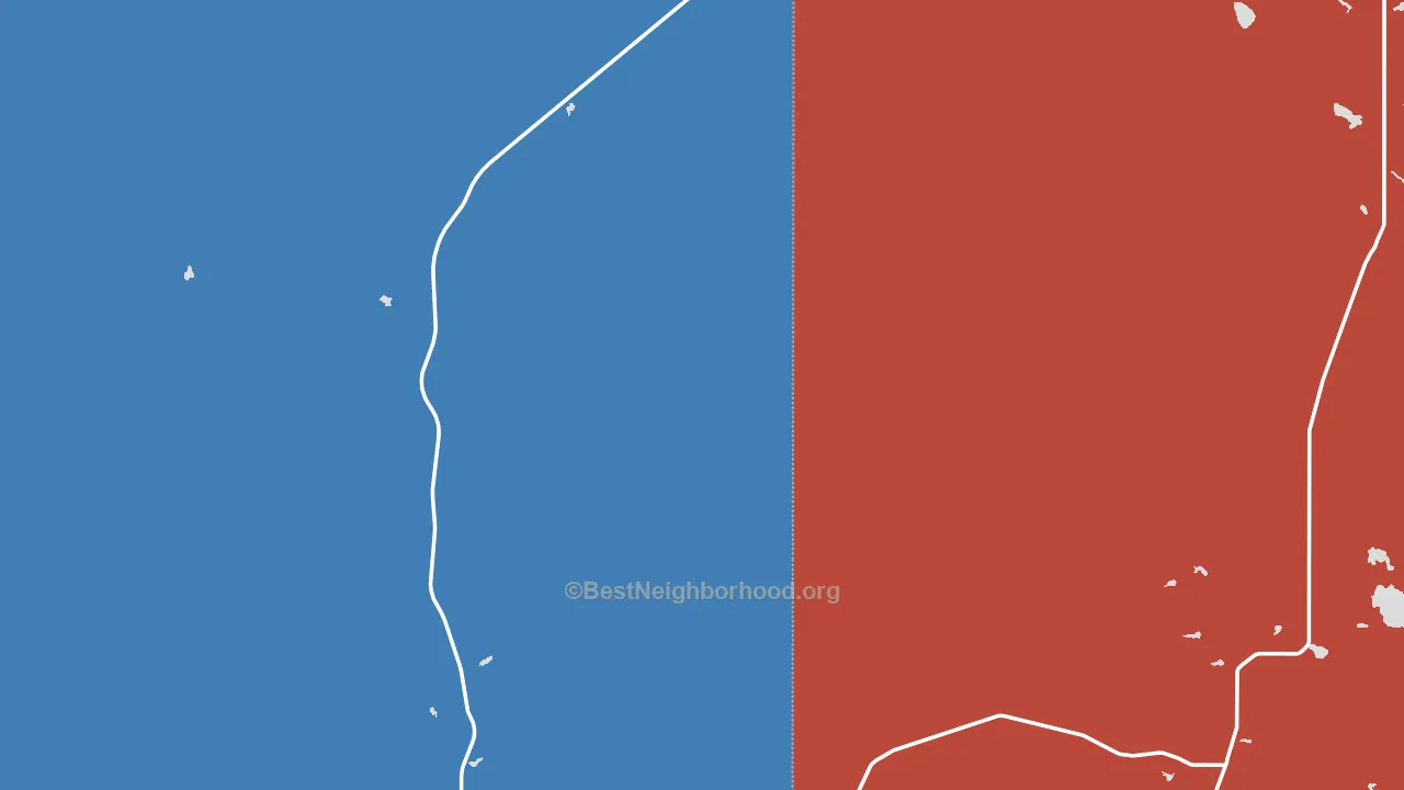 59524, MT block-group political-lean map