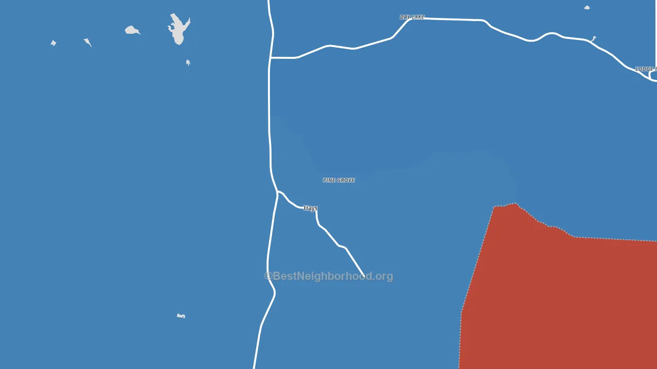 59527, MT block-group political-lean map