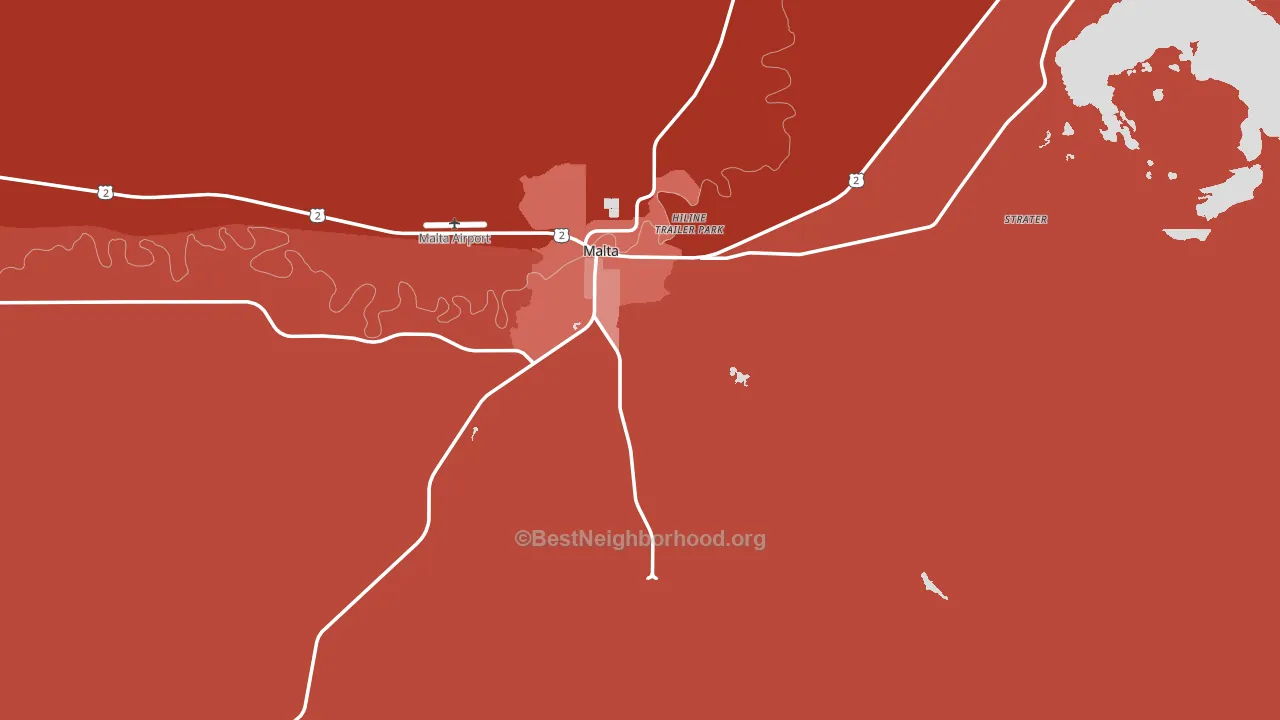 59538, MT block-group political-lean map