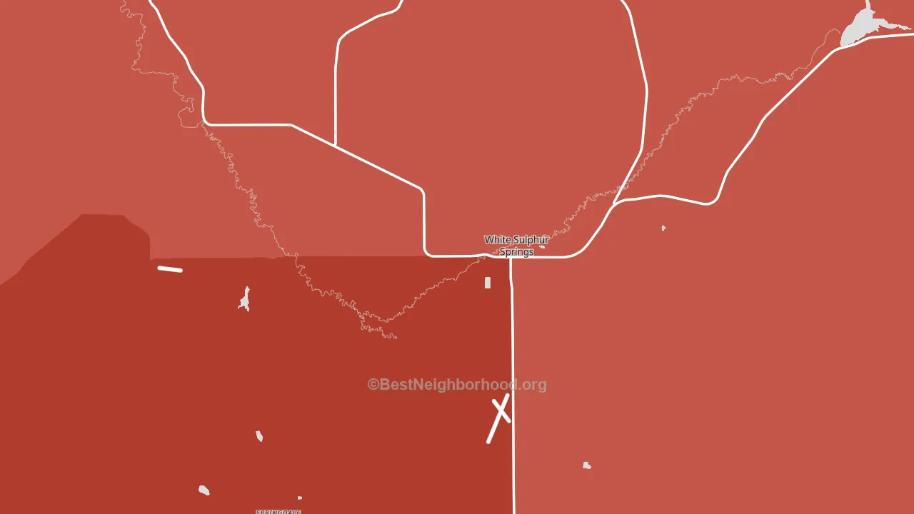 59645, MT block-group political-lean map