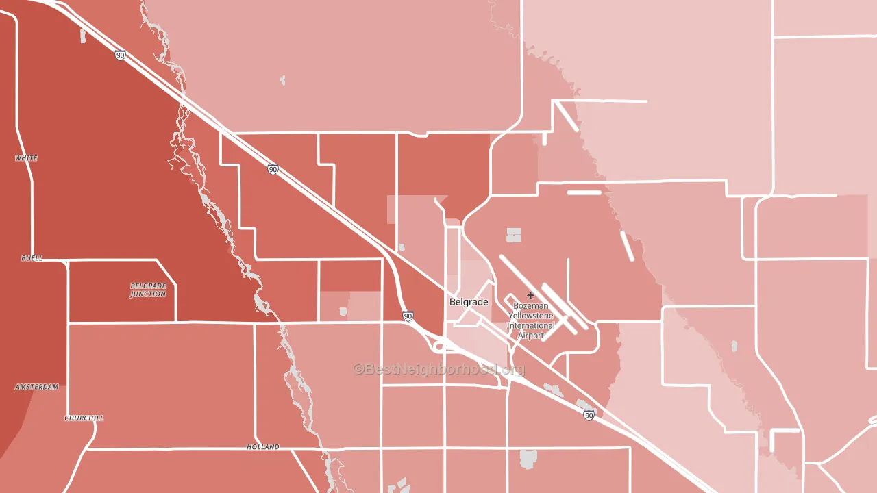 59714, MT block-group political-lean map
