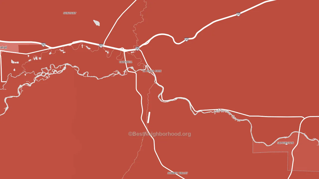 59721, MT block-group political-lean map