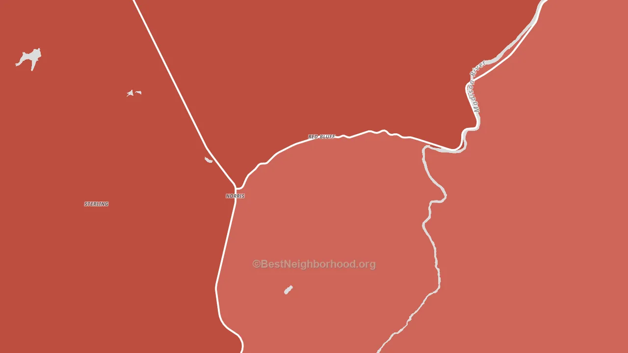 59745, MT block-group political-lean map