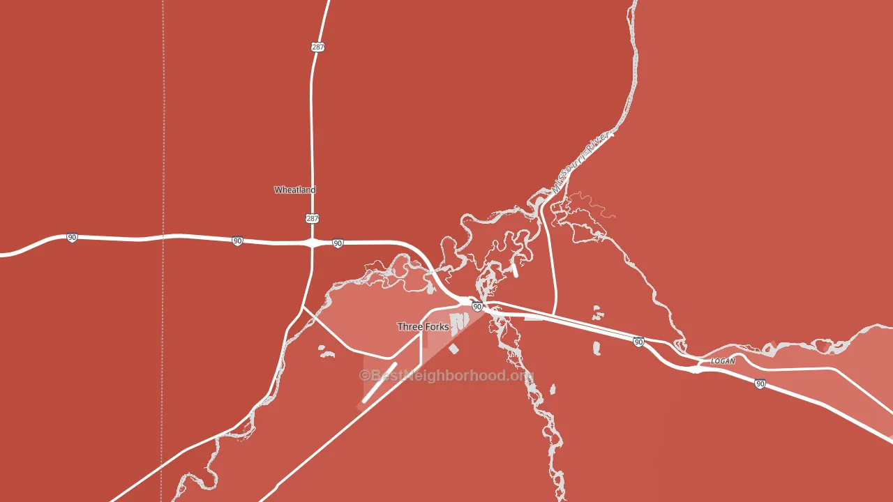 59752, MT block-group political-lean map