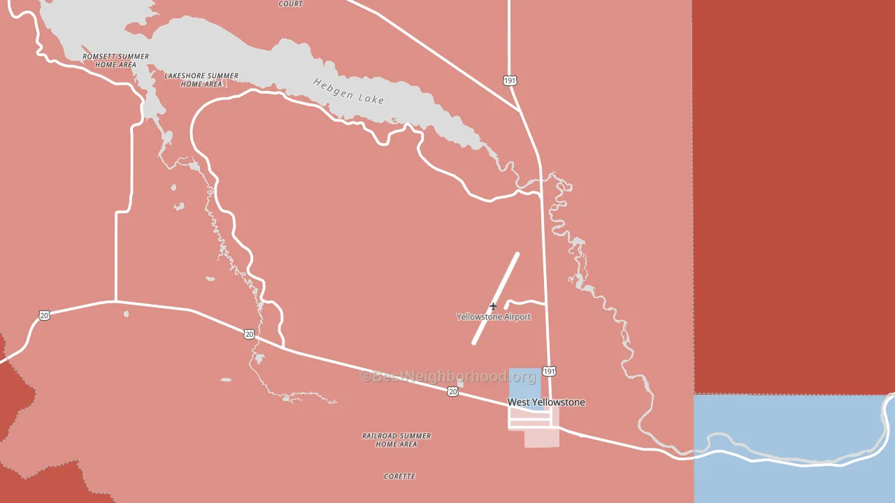 59758, MT block-group political-lean map