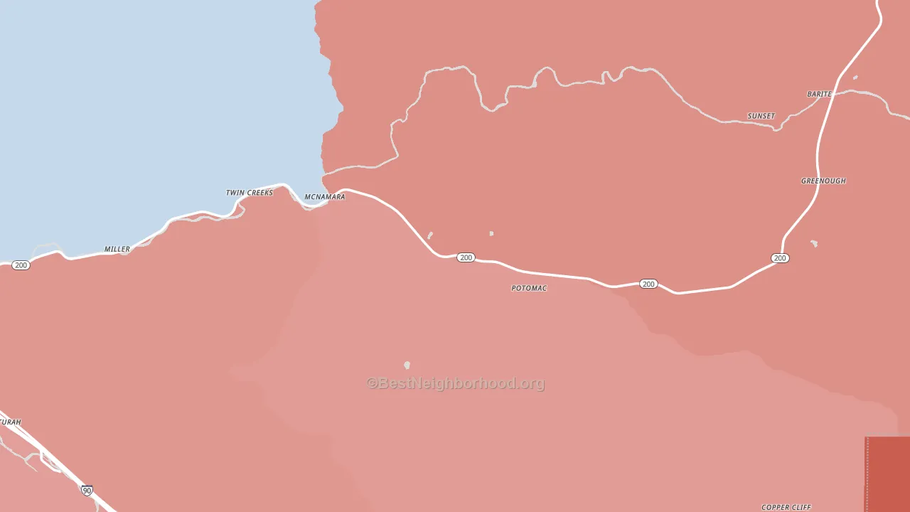 59823, MT block-group political-lean map