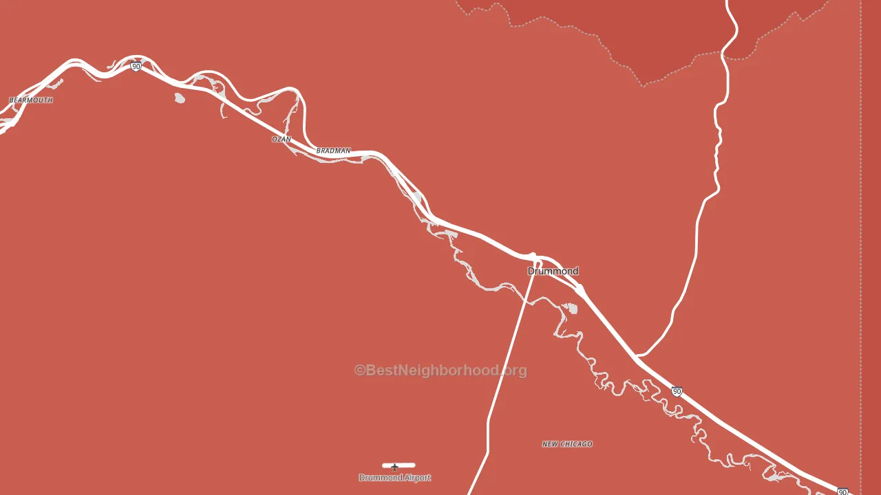59832, MT block-group political-lean map
