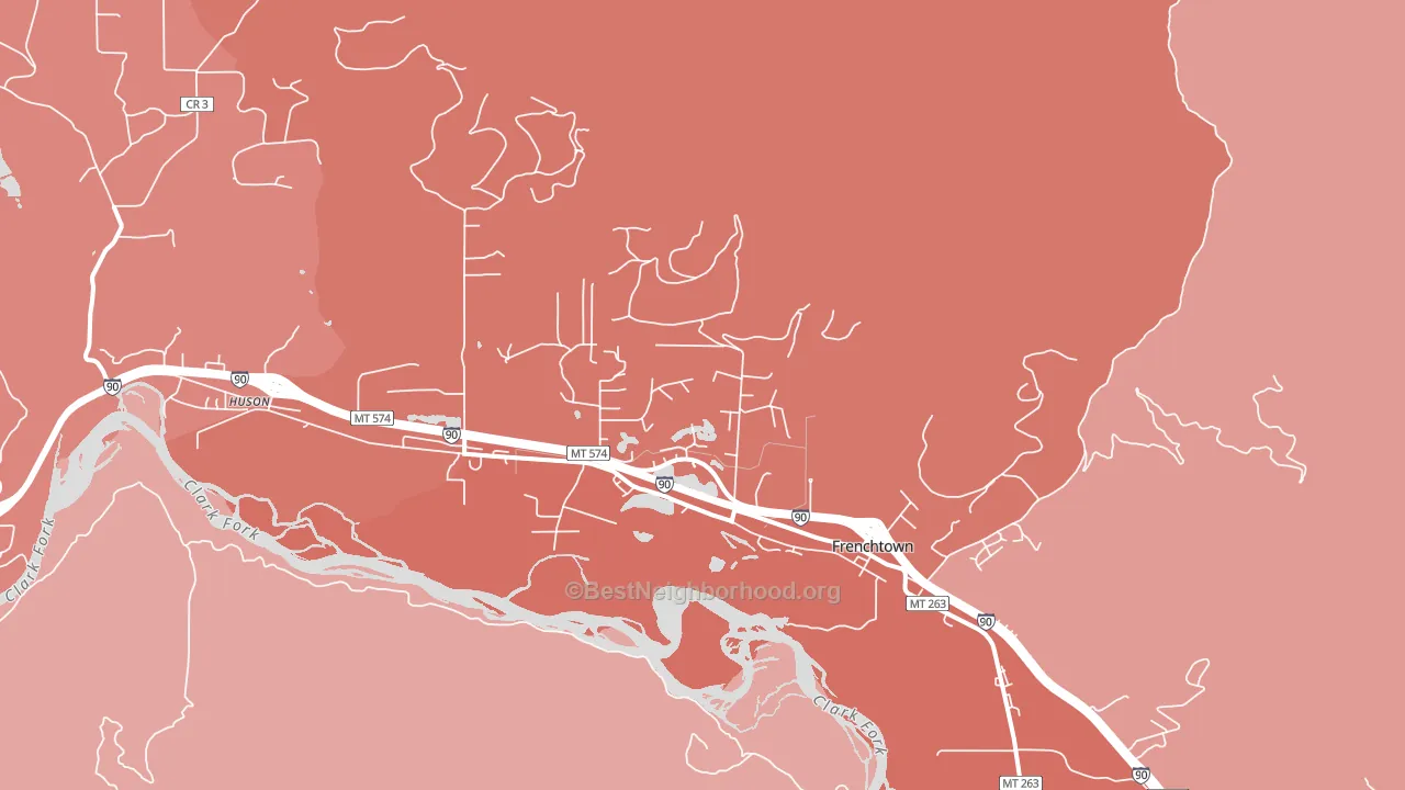 59834, MT block-group political-lean map