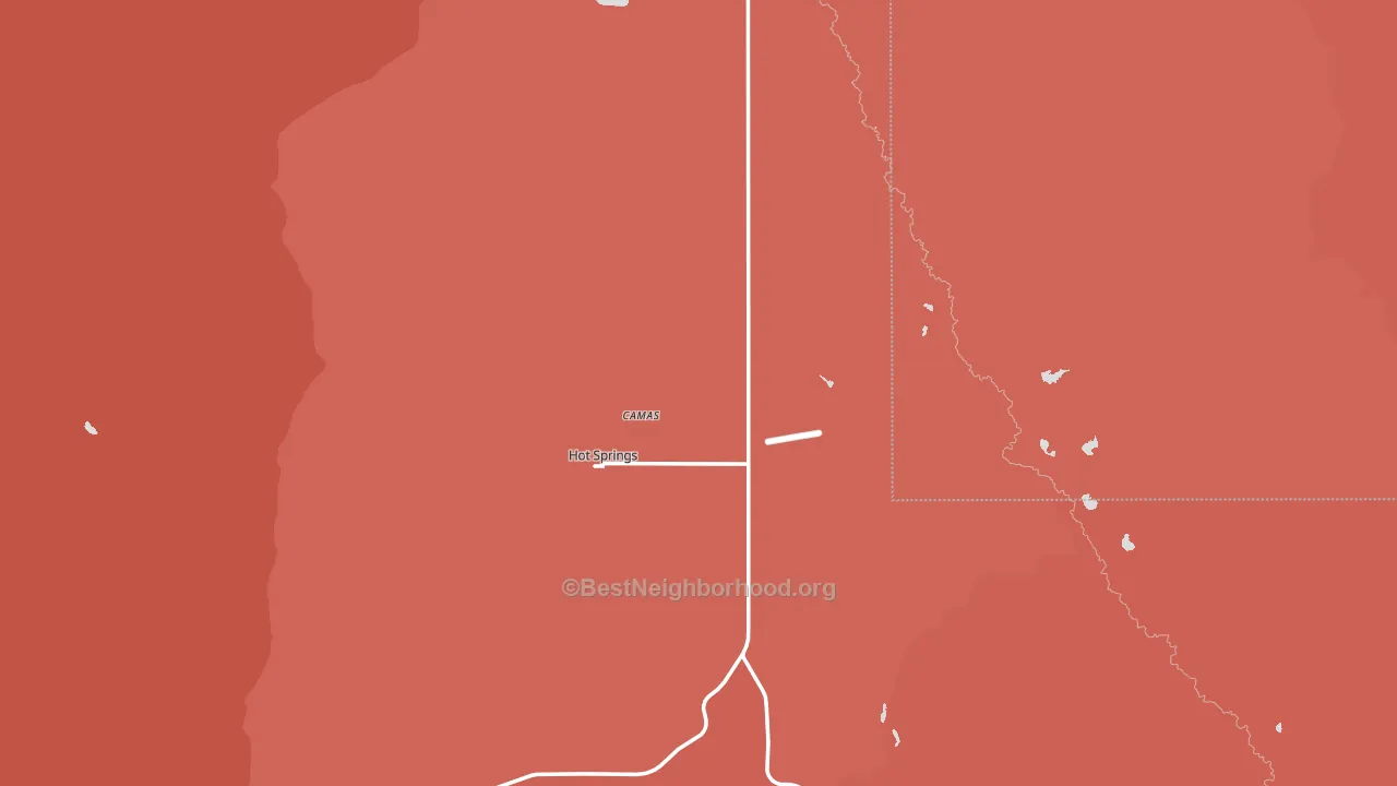 59845, MT block-group political-lean map