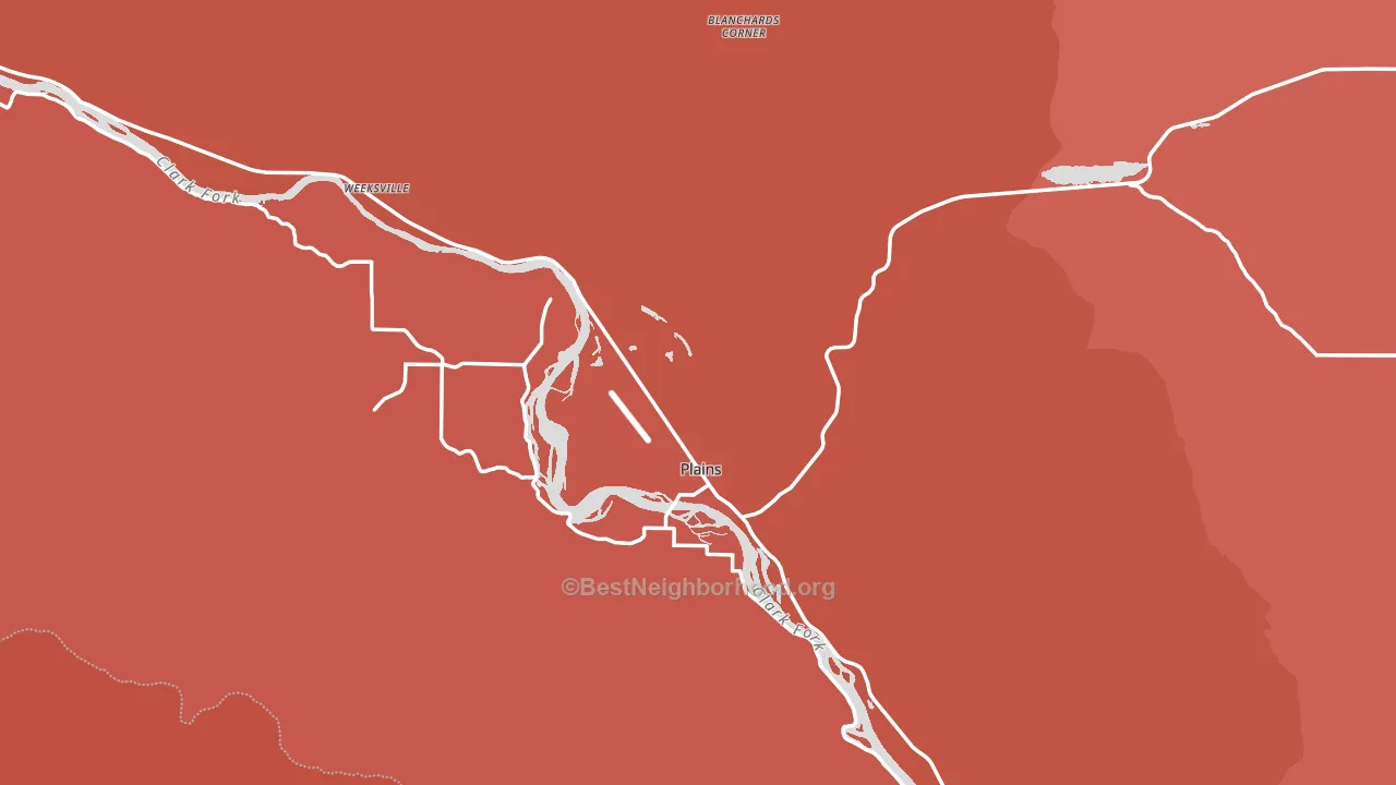 59859, MT block-group political-lean map