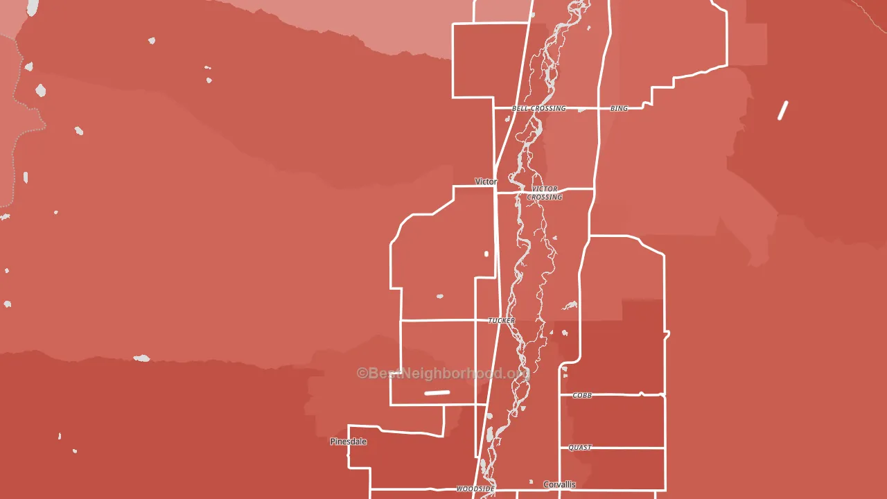 59875, MT block-group political-lean map