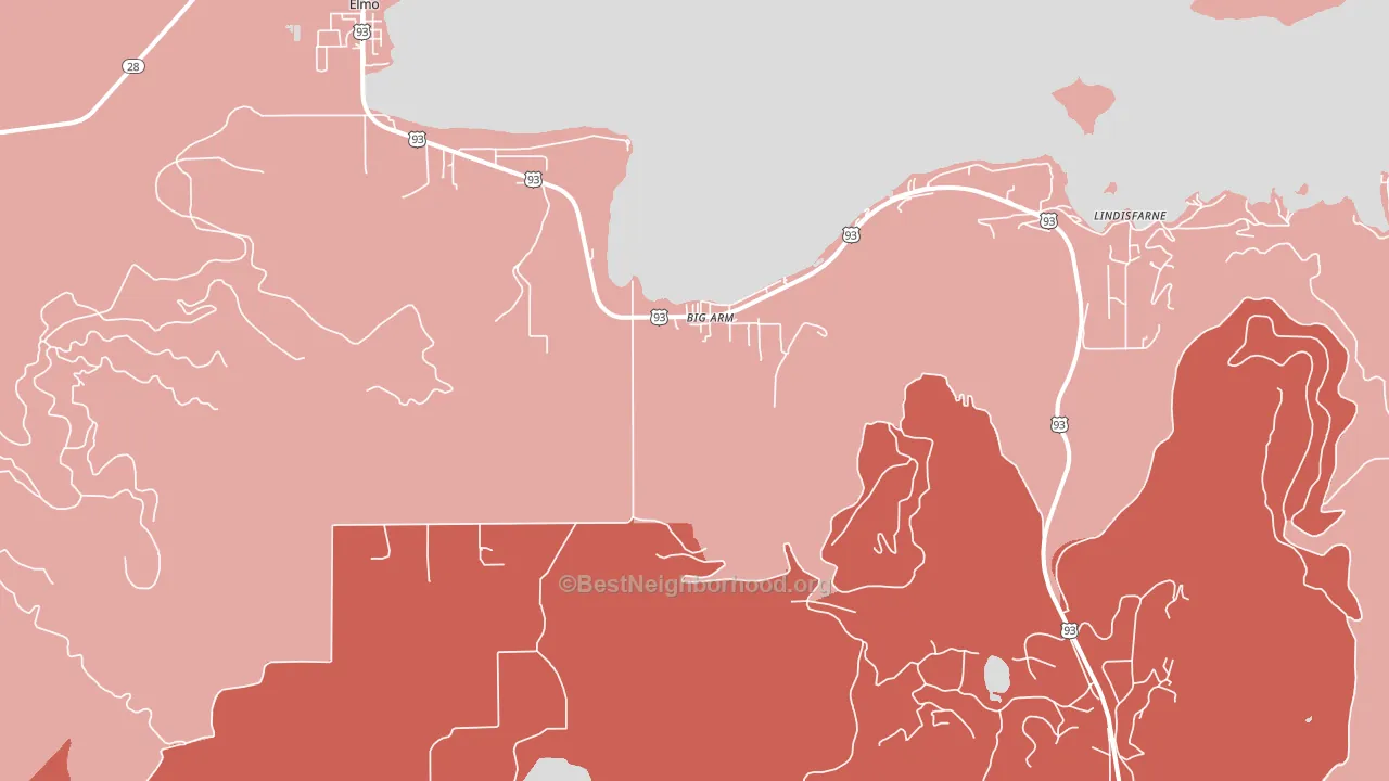 59910, MT block-group political-lean map