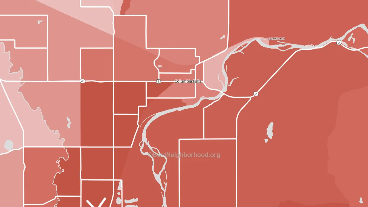 59912, MT block-group political-lean map