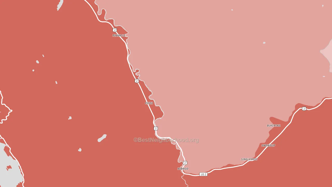59916, MT block-group political-lean map