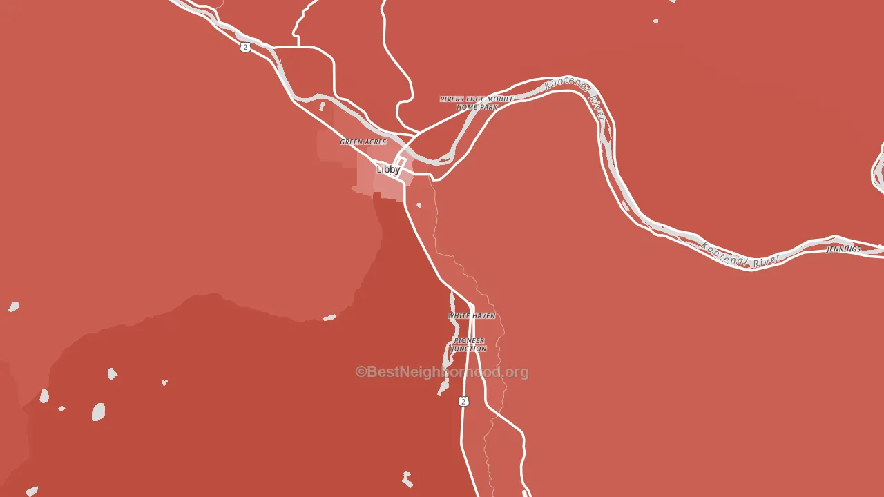 59923, MT block-group political-lean map