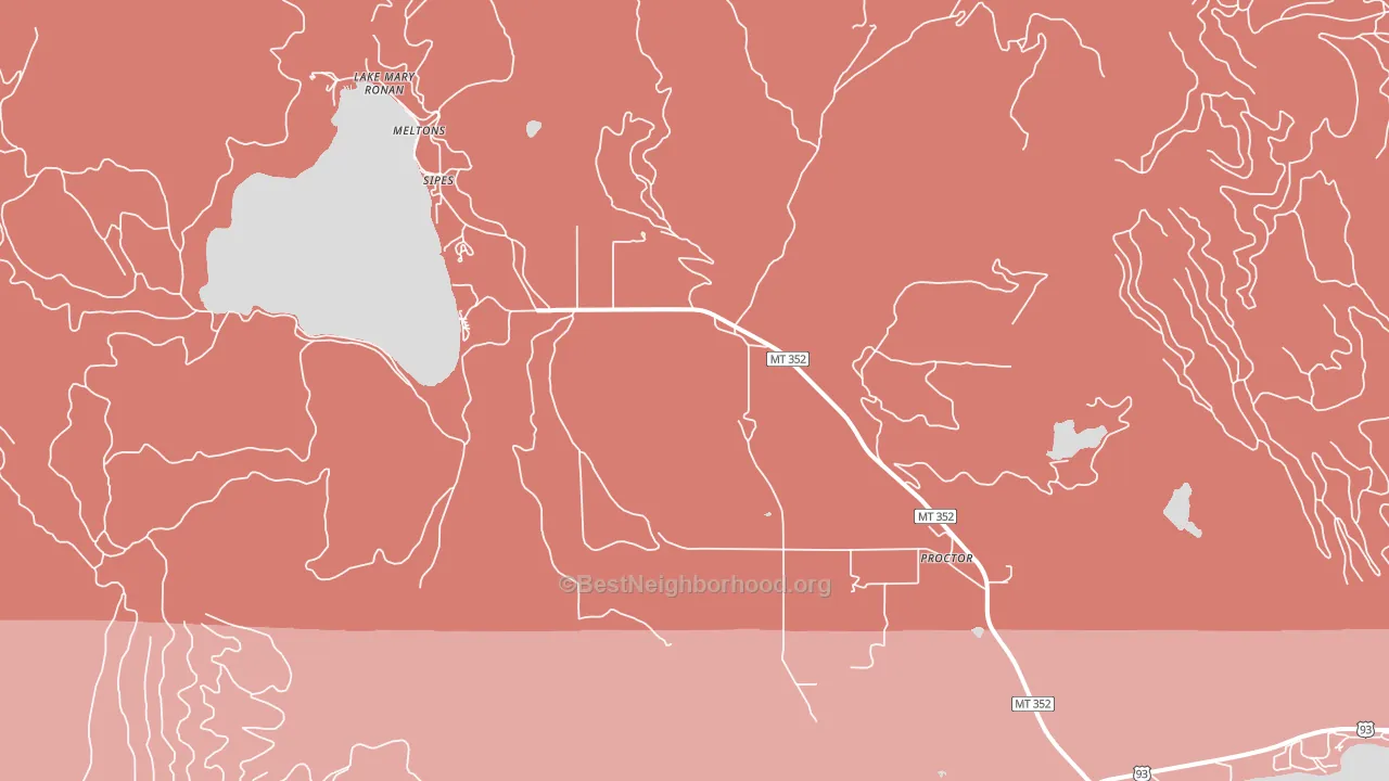 59929, MT block-group political-lean map