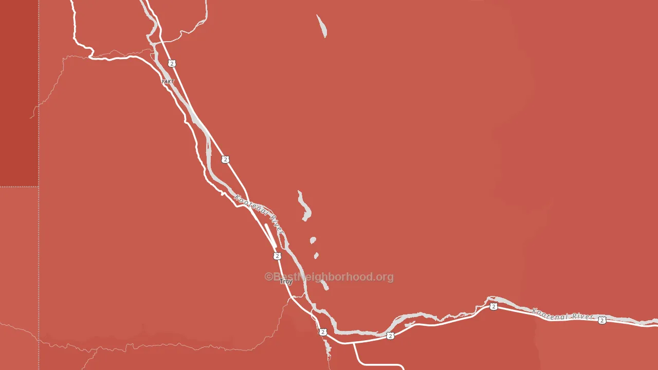 59935, MT block-group political-lean map