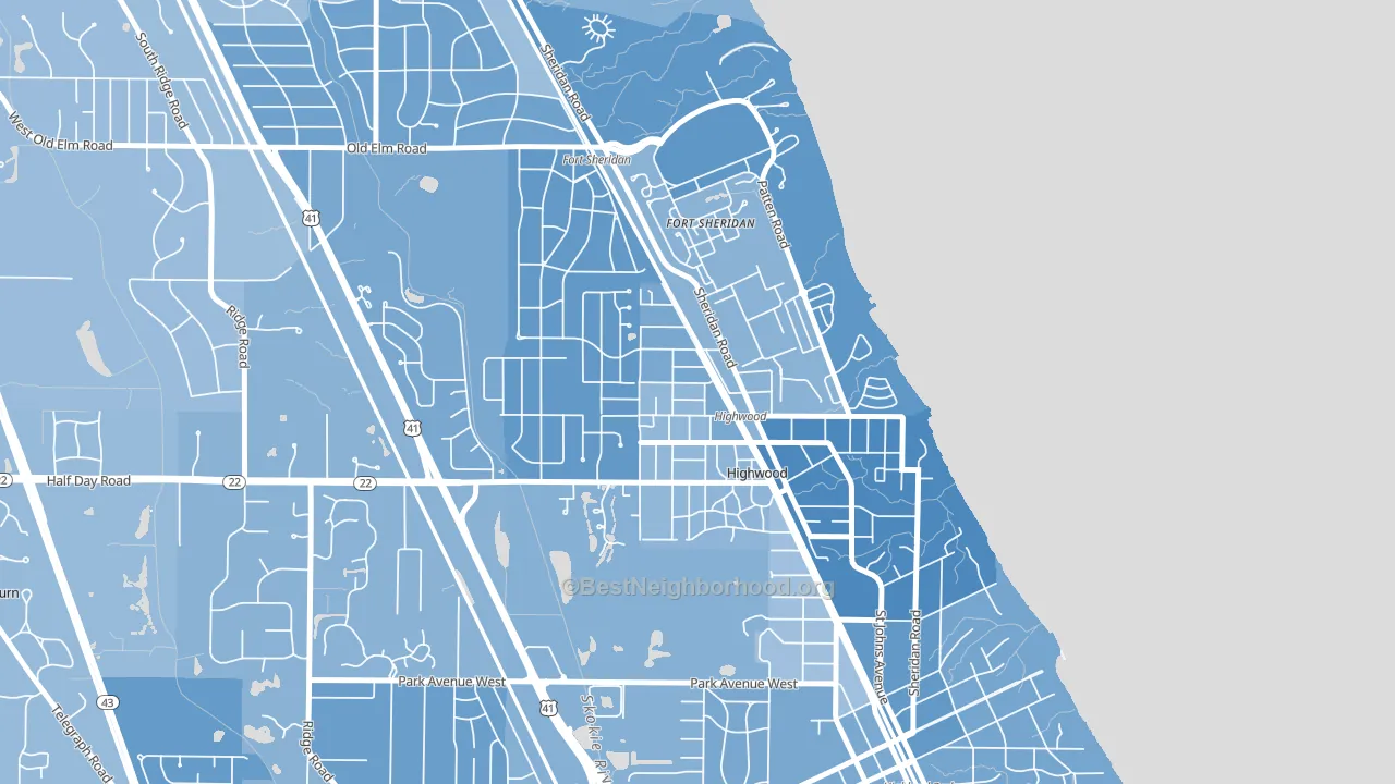 60040, IL block-group political-lean map
