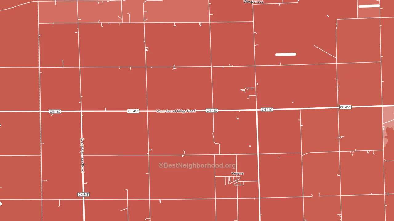 60479, IL block-group political-lean map