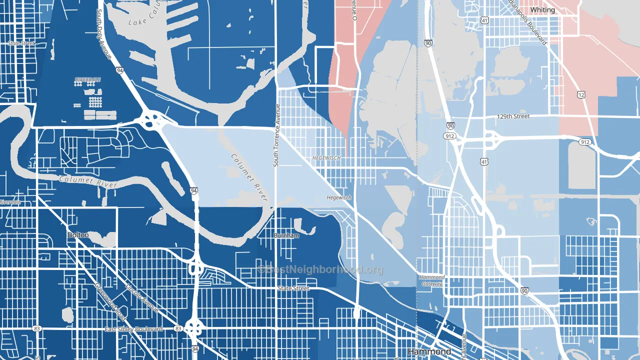 60633, IL block-group political-lean map