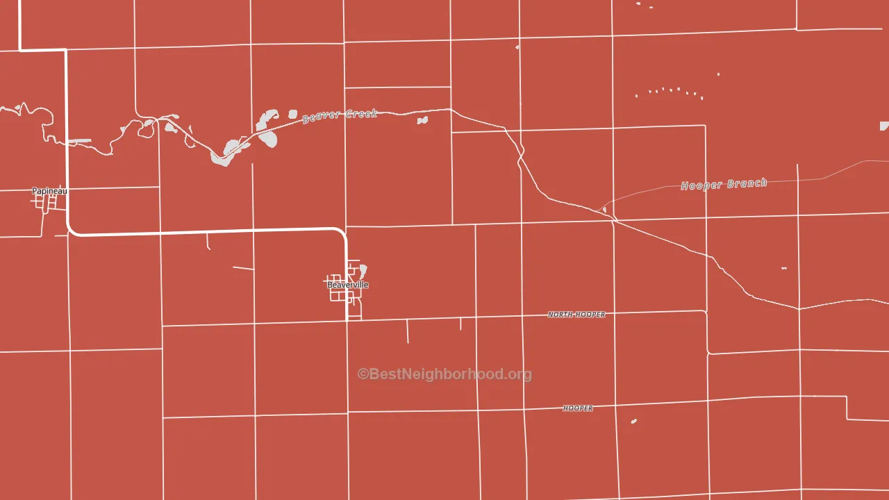 60912, IL block-group political-lean map