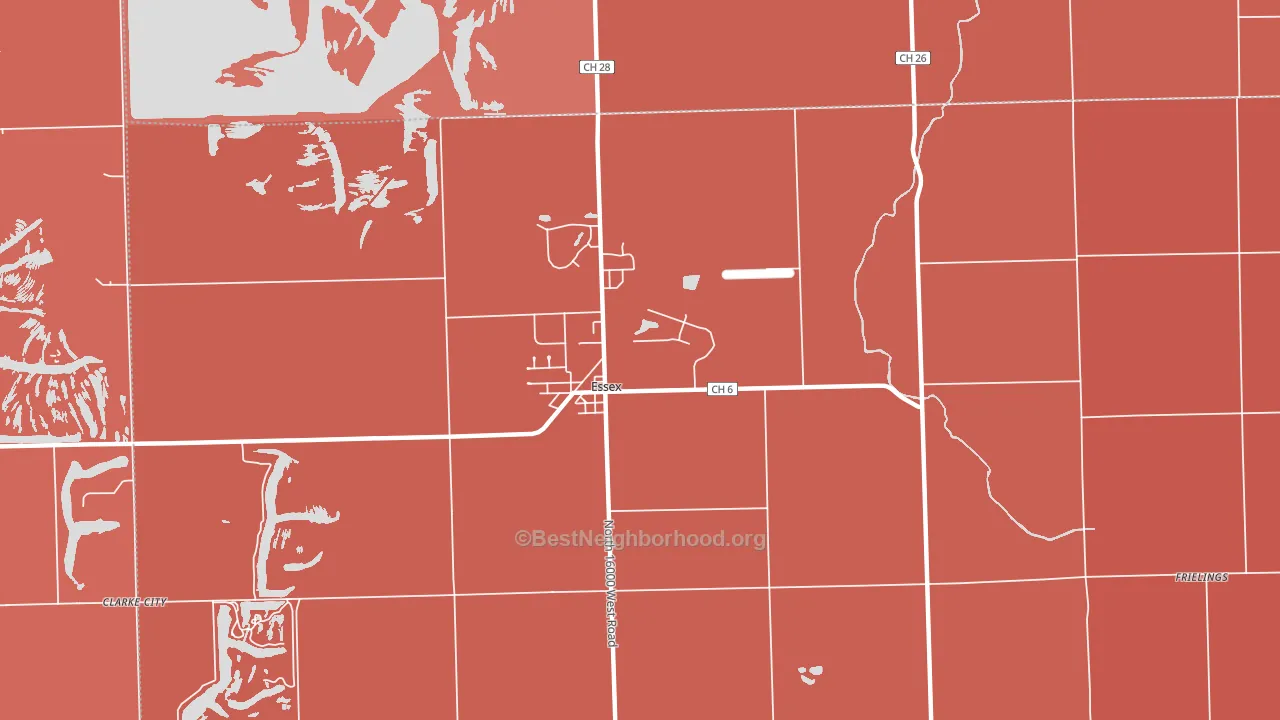 60935, IL block-group political-lean map