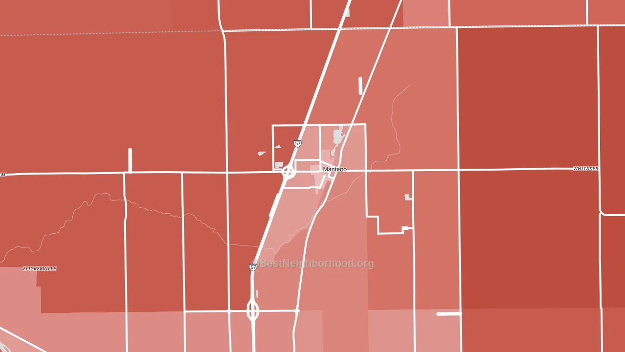 60950, IL block-group political-lean map
