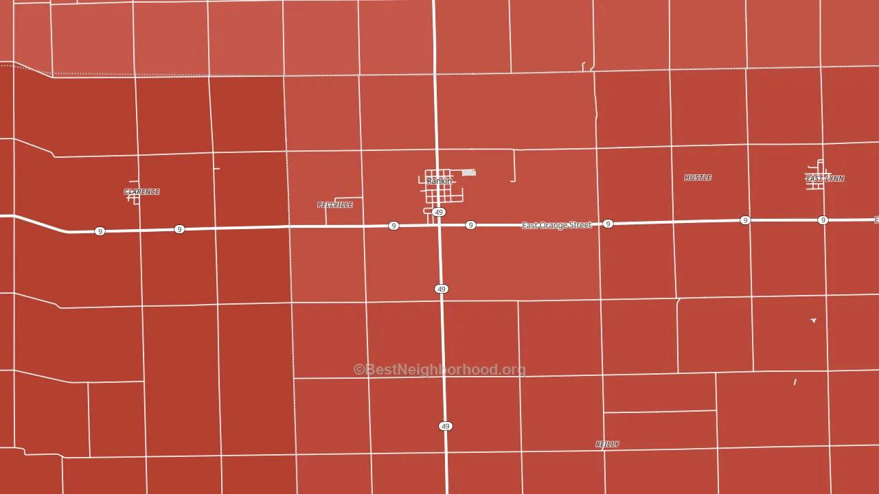 60960, IL block-group political-lean map