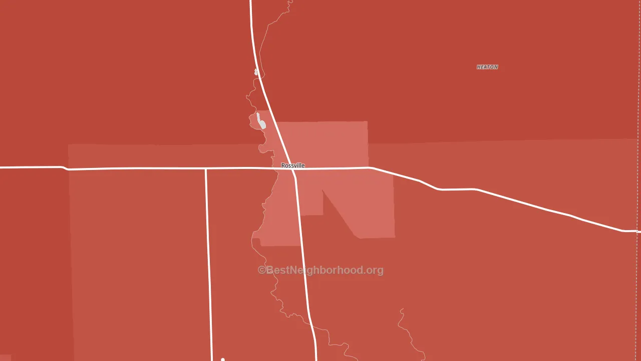 60963, IL block-group political-lean map
