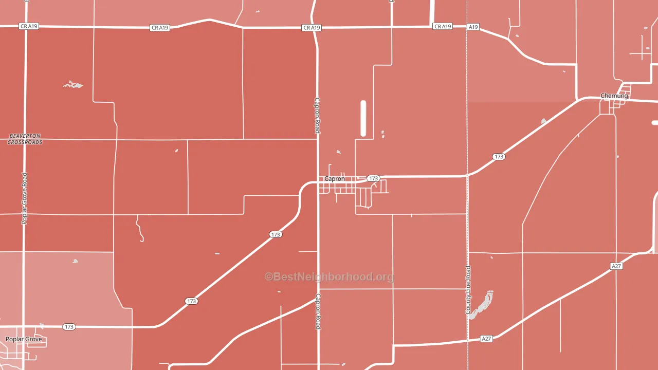 61012, IL block-group political-lean map