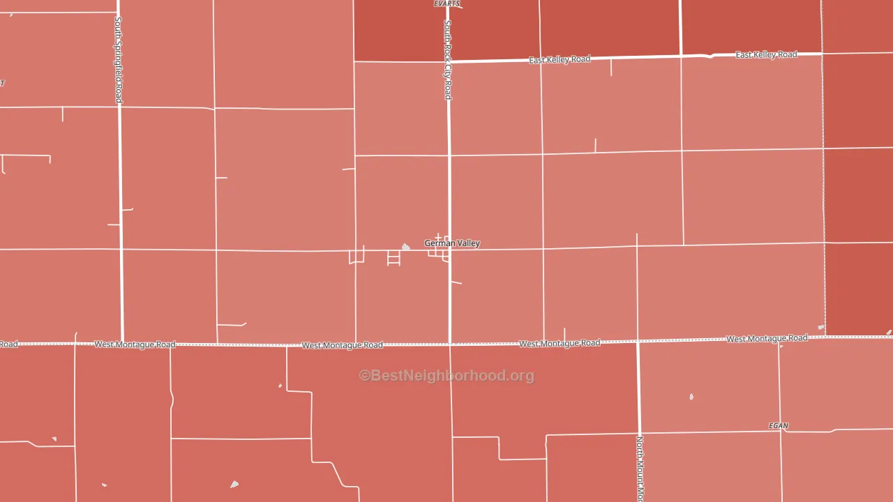 61039, IL block-group political-lean map