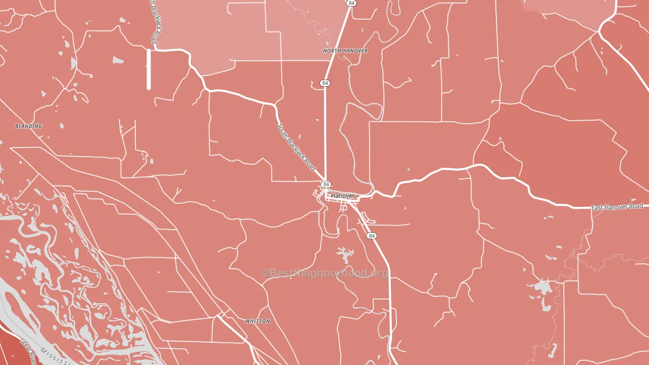 61041, IL block-group political-lean map