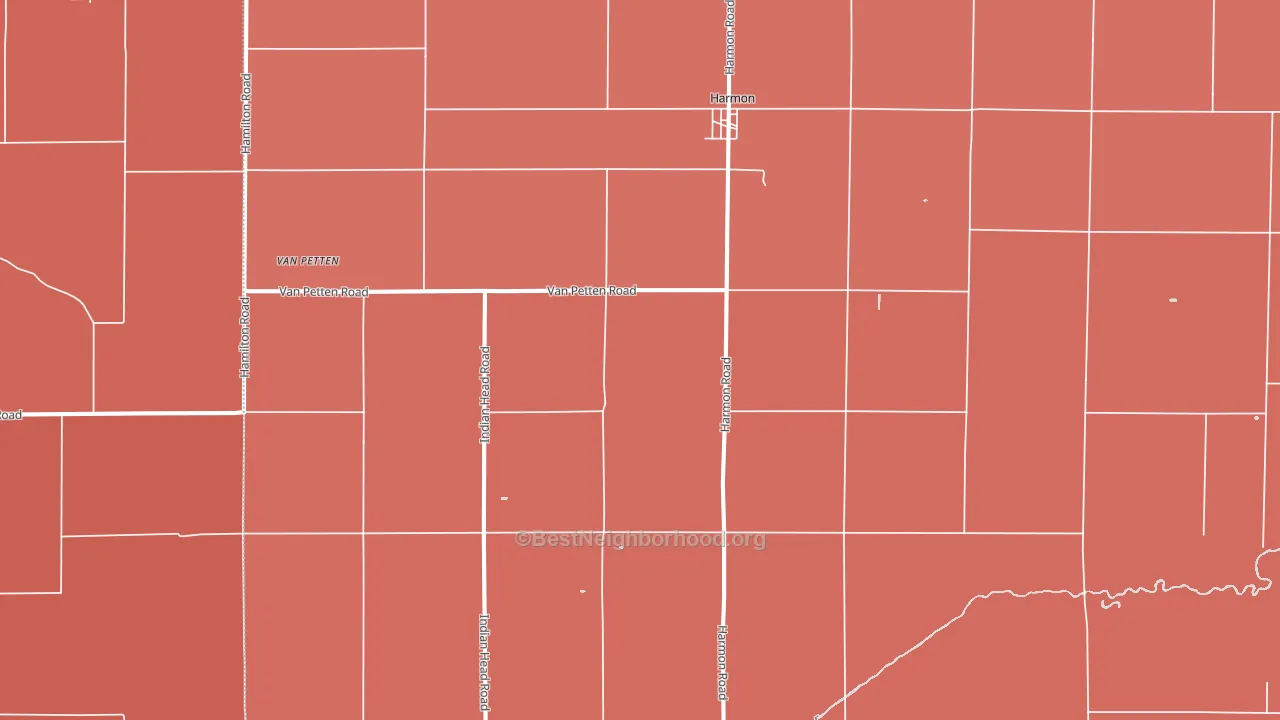 61042, IL block-group political-lean map