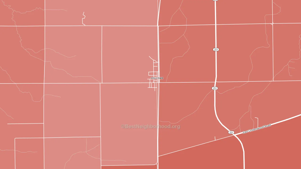 61043, IL block-group political-lean map