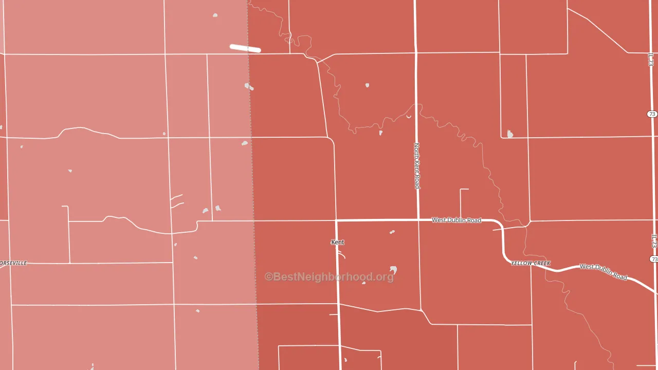 61044, IL block-group political-lean map