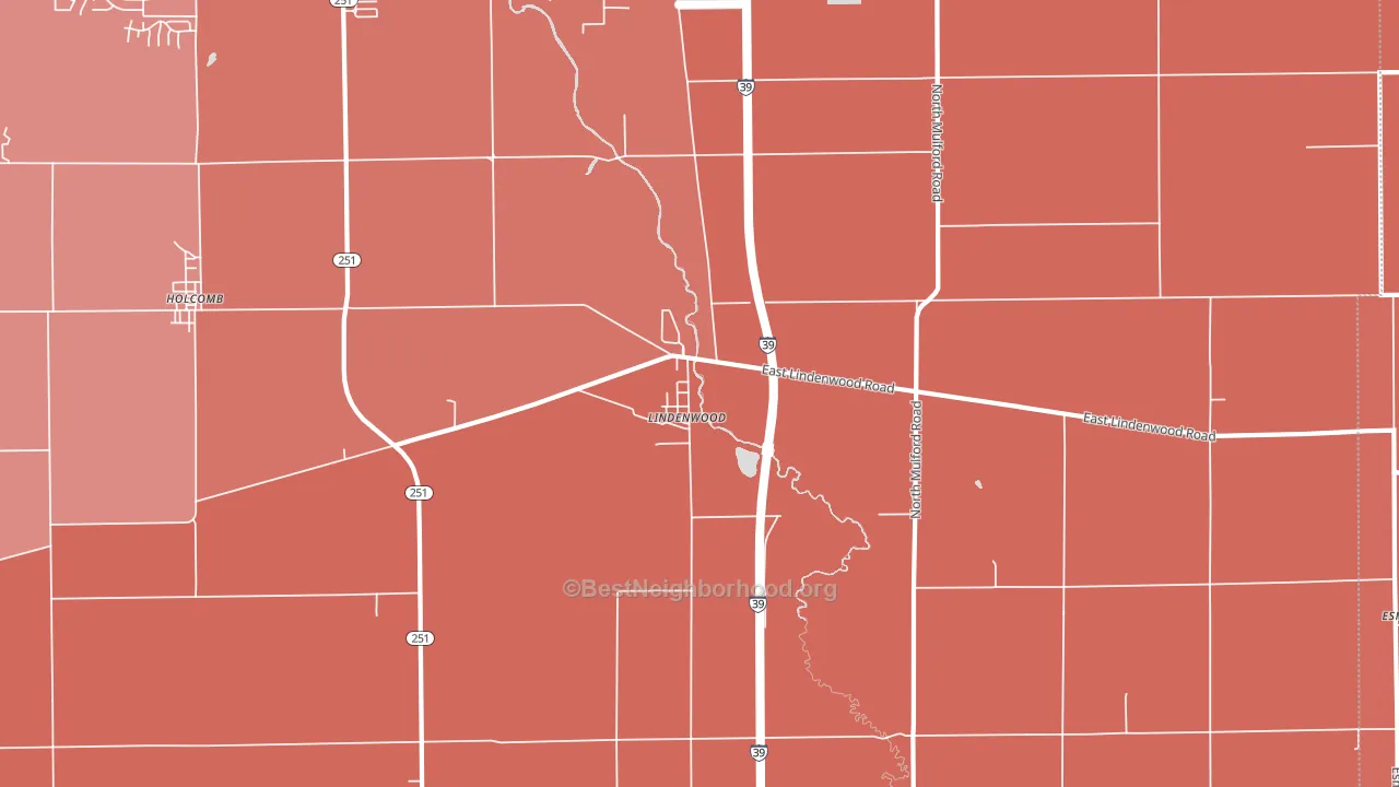 61049, IL block-group political-lean map