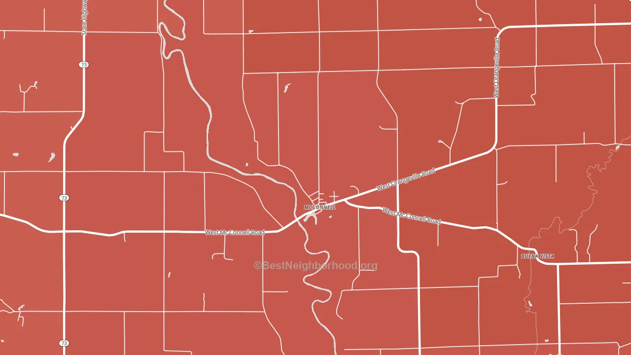 61050, IL block-group political-lean map