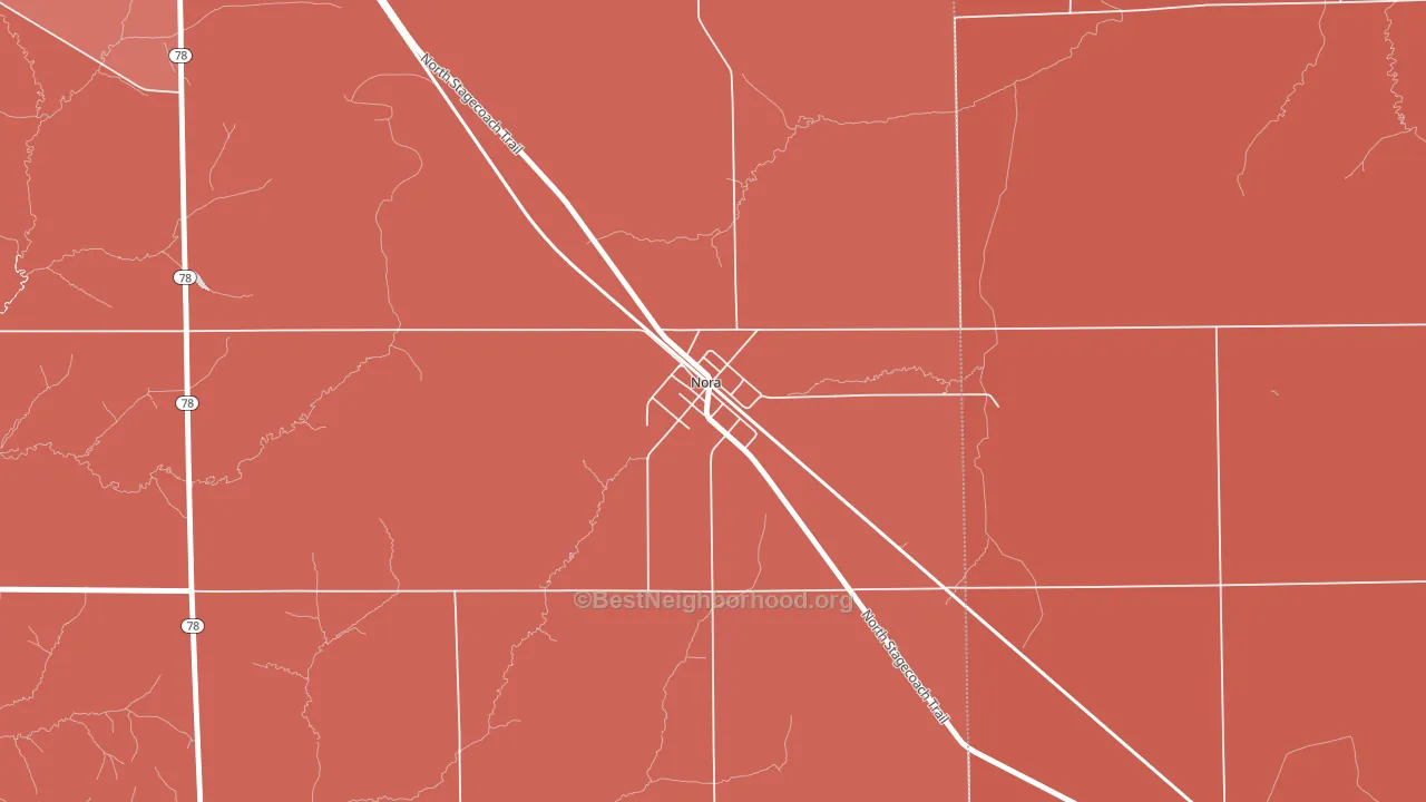 61059, IL block-group political-lean map