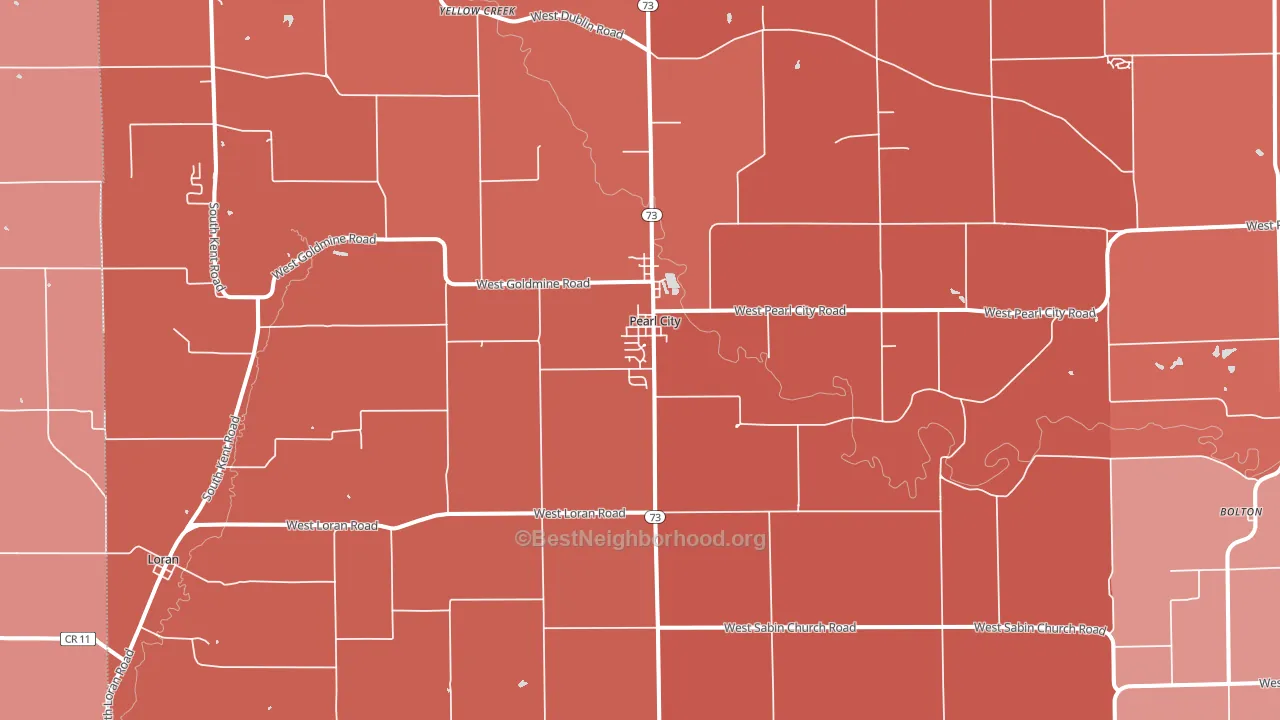 61062, IL block-group political-lean map