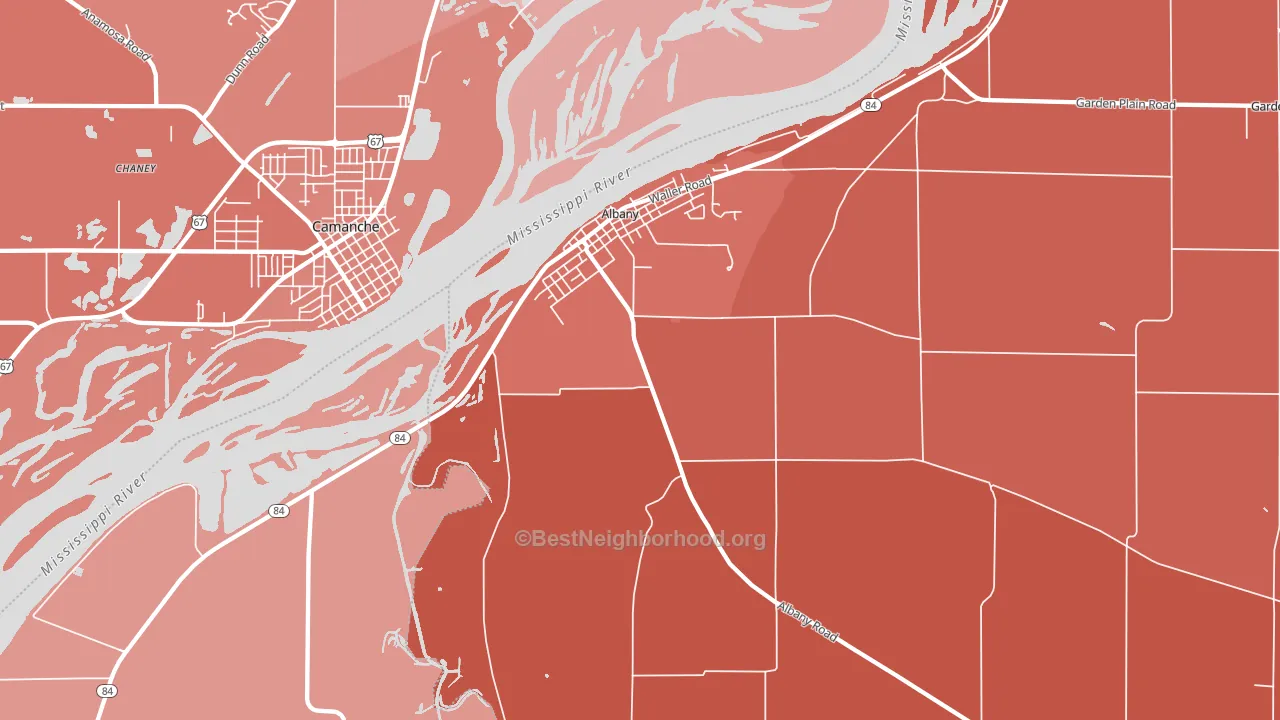 61230, IL block-group political-lean map
